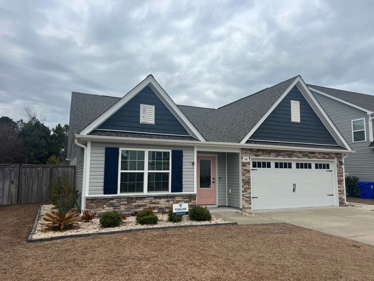 Tideline Roofing project charcoal shingles roof replacement